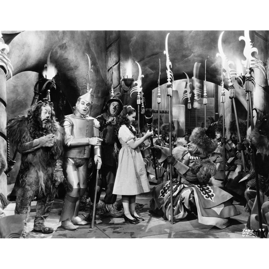 Wizard Of Oz Group Cast Talking in Movie Scene Photo Print Image 1