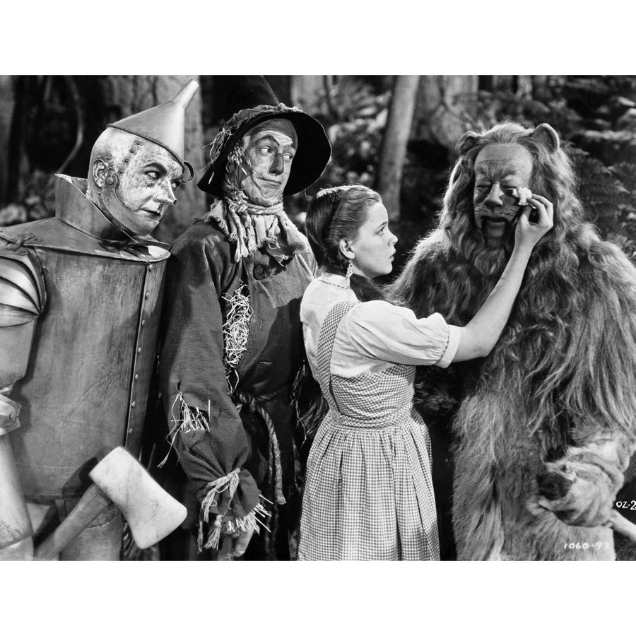 Wizard Of Oz Dorothy Wipes Coward Lions Tears Photo Print Image 1