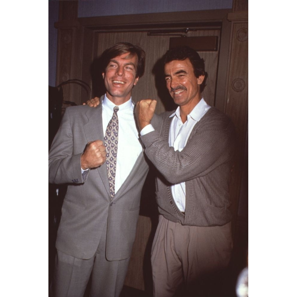 Peter Bergman And Eric Braeden Making Fists On Set Of Young and Restless Photo Print - Item CPA3876 Image 1