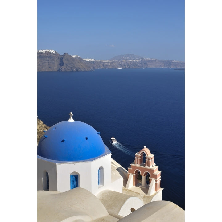 The town of Fira the capital of the island of Santorini in the Cyclades island group of Greece; Fira Island of Santori 1 Image 1