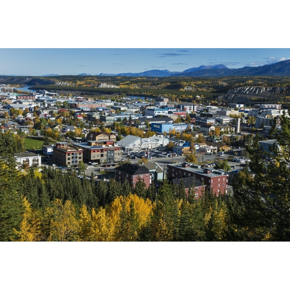 Scenic view over Whitehorse Yukon Territory Canada Poster Print Image 2