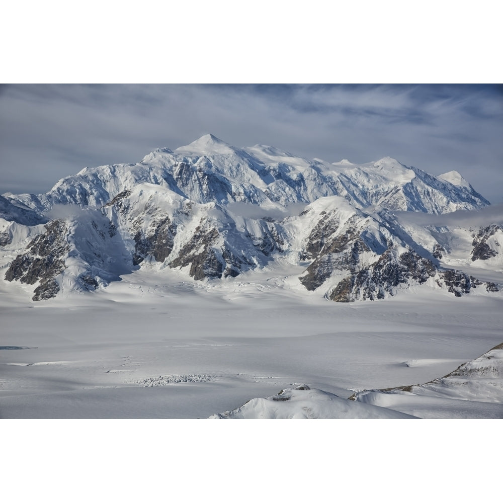 Aerial view of Mount Logan in Kluane National Park; Yukon Canada Poster Print Image 2