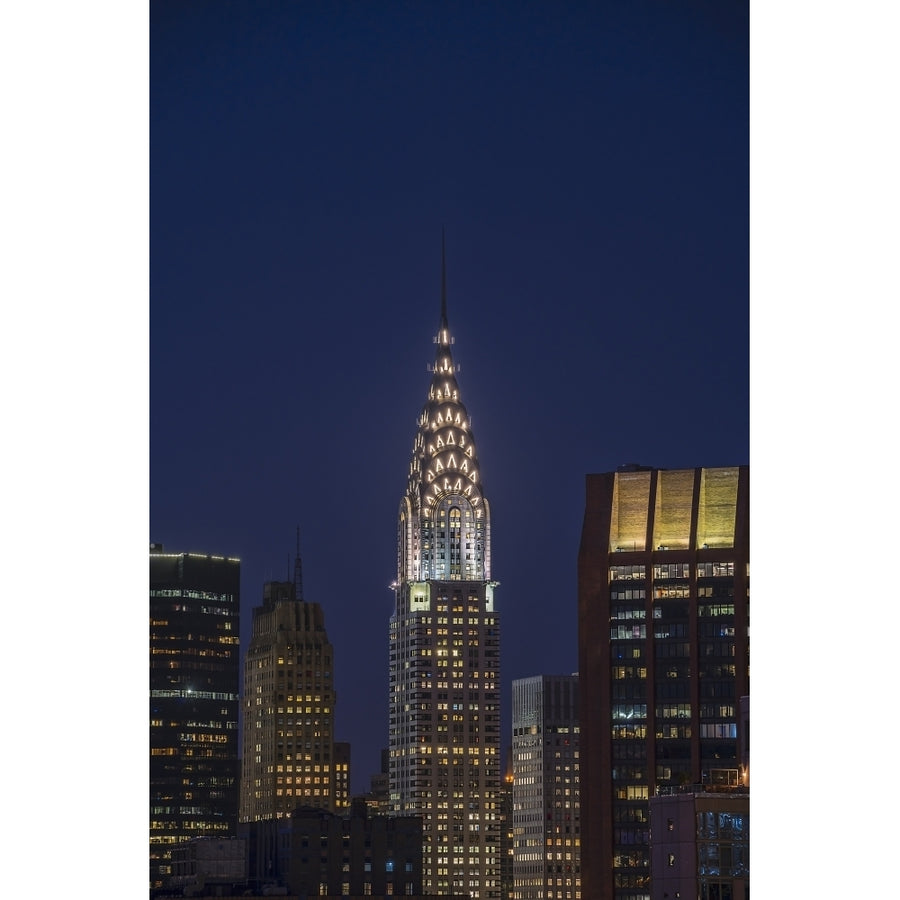 Chrysler Building at twilight; York City York United States of America Poster Print Image 1