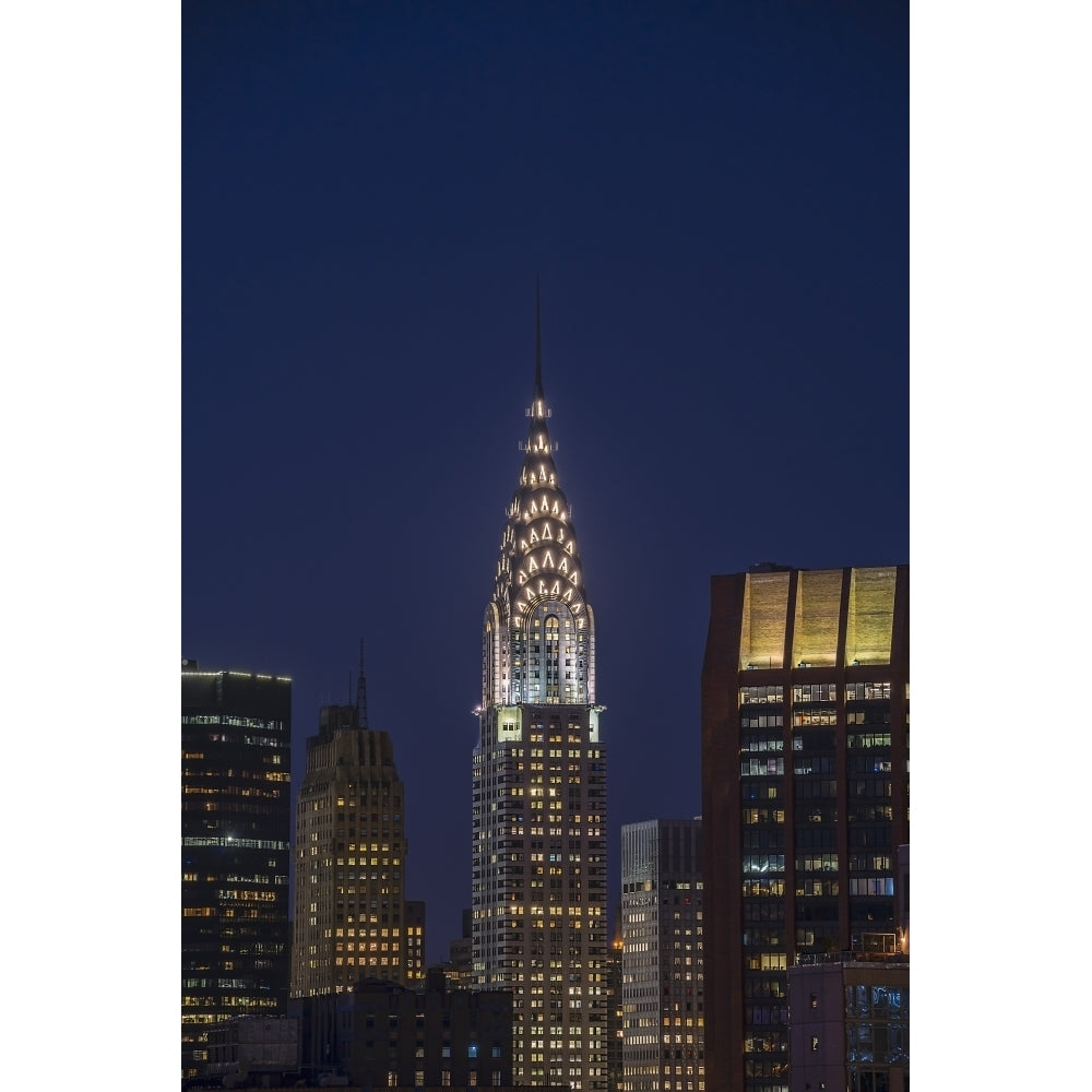 Chrysler Building at twilight; York City York United States of America Poster Print Image 2