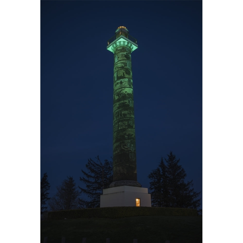 The Astoria Column is turned green to mark Domestic Violence Awareness Month Image 2