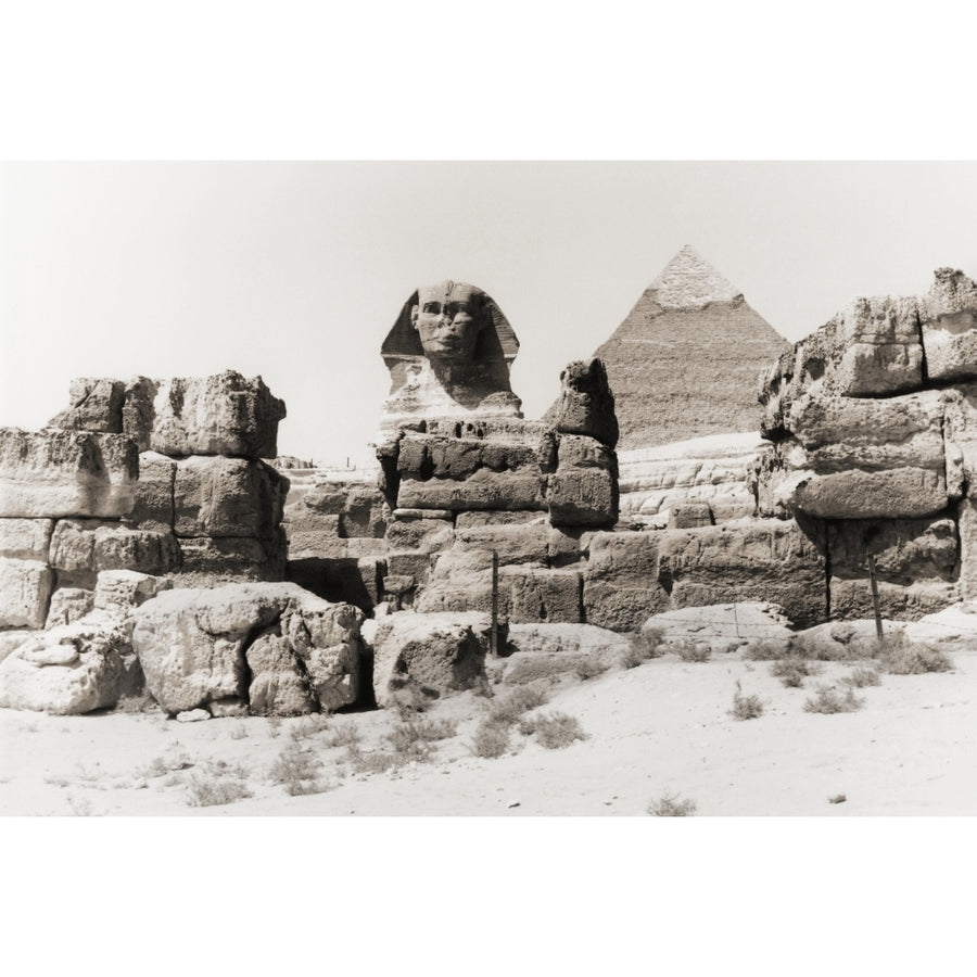 The Great Sphinx Of Giza And The Great Pyramid Of Giza Or The Pyramid Of Cheops Egypt." by Ken Welsh / Design Pics Image 1