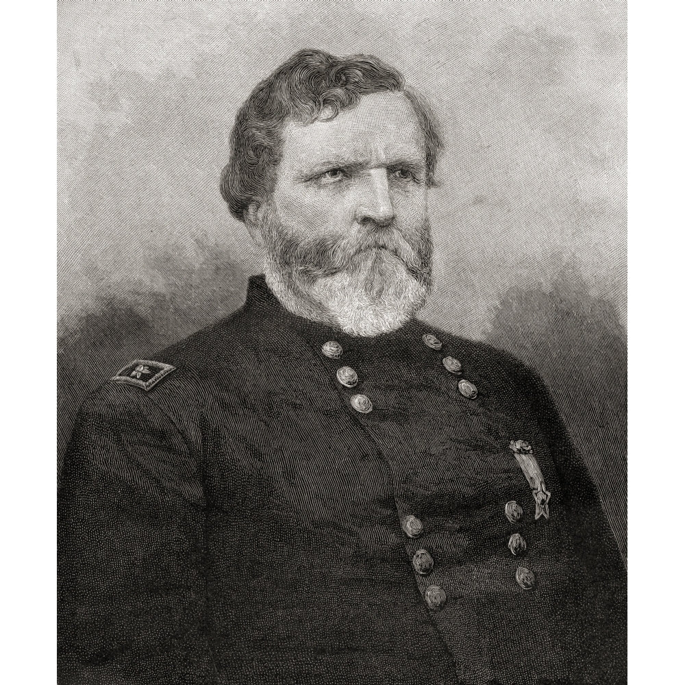 George Henry Thomas 1816 To 1870. Union General During American Civil War. From The Century Magazine Published 1887. by Image 1