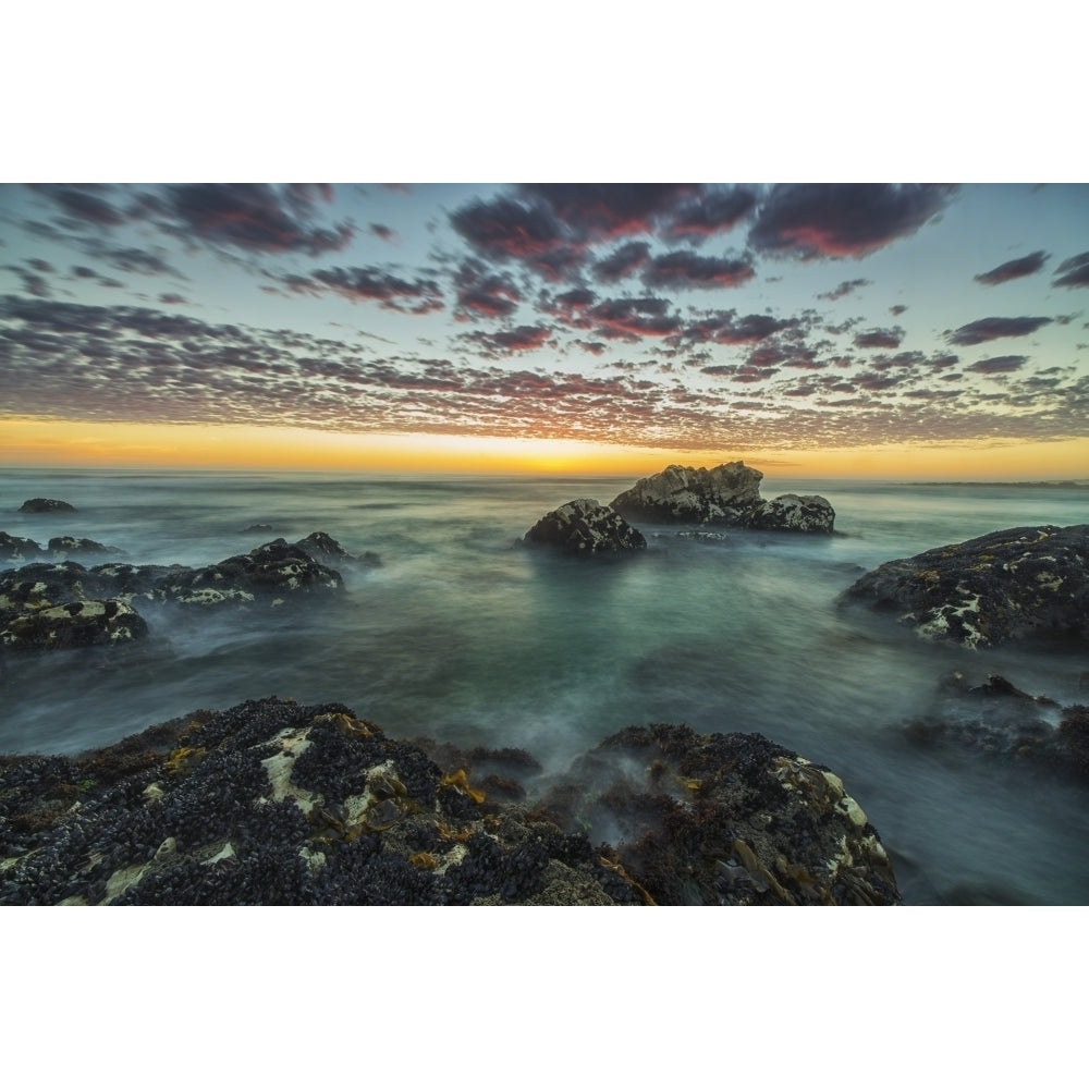 Red clouds of sunset over the ocean along the coast of South Africa near Hondeklip Bay; Namakwa South Africa Image 2