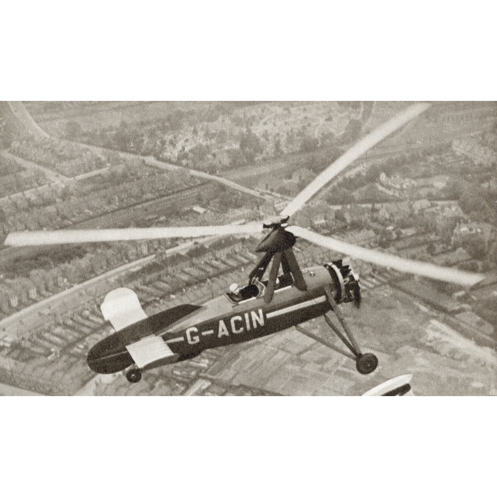 Juan De La Ciervas Autogyro C.1923. From The Story Of 25 Eventful Years In Pictures Published 1935. by Hilary Jane Image 1