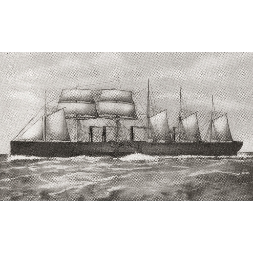 Ss Great Eastern Iron Sailing Steam Ship. From The Romance Of The Merchant Ship Published 1931. by Hilary Jane Morgan / Image 1