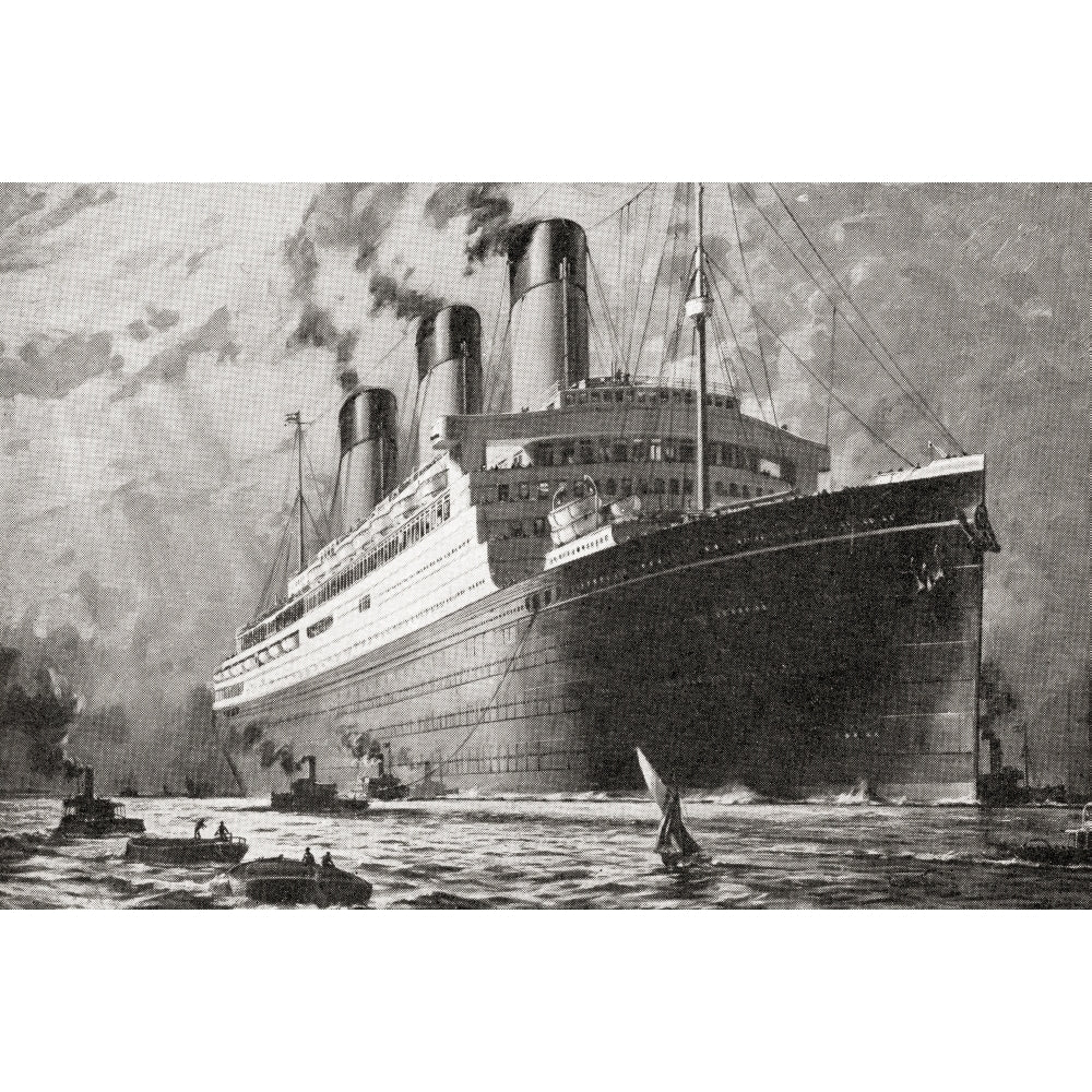 Rms Majestic White Star Ocean Liner. From The Romance Of The Merchant Ship Published 1931. by Hilary Jane Morgan / Image 1