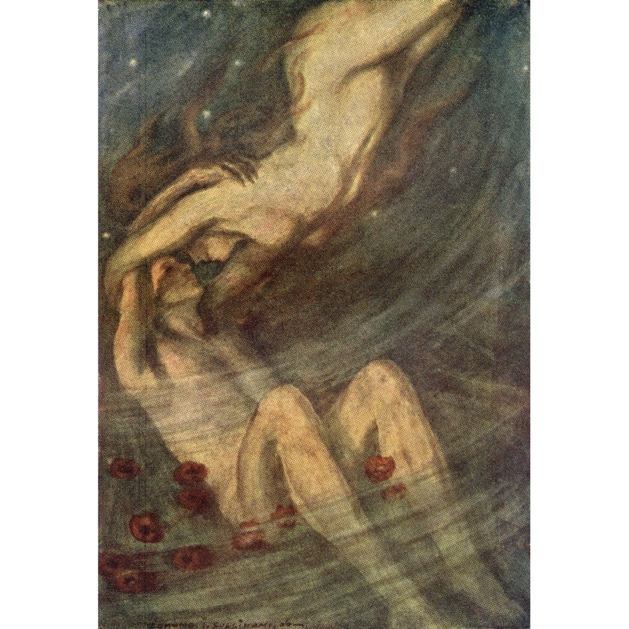 Diana and Endymion. Illustraion from the poem Endymion by John Keats. From Poems of Keats published c.1910. Poster Pri Image 1