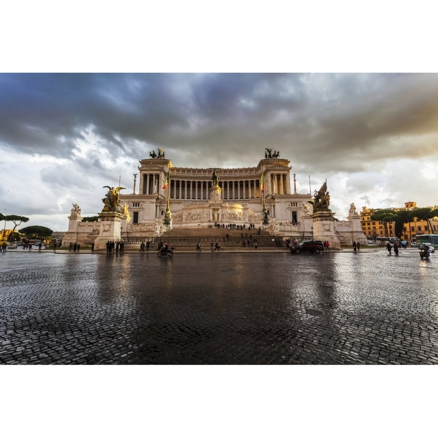 National Monument honouring Victor Emmanuel known as the Altar of the Fatherland; Rome Italy Poster Print Image 1