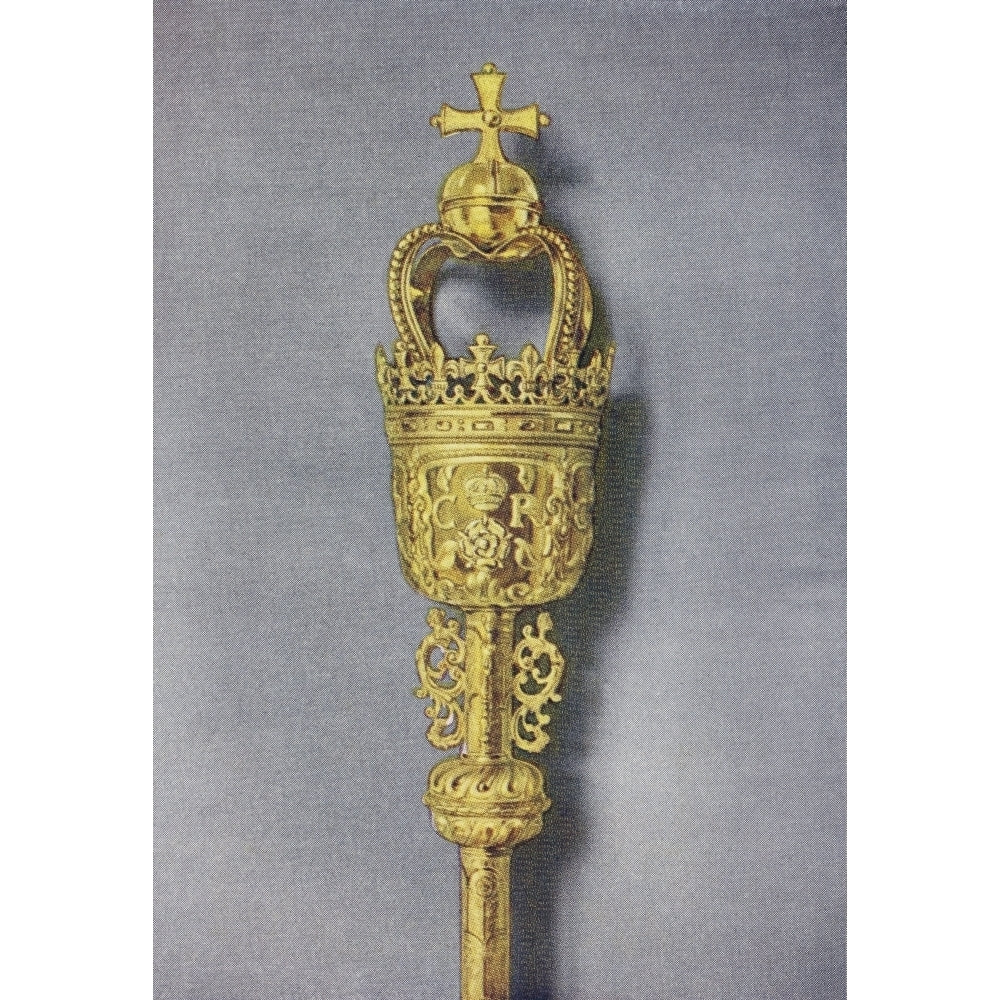 The Ceremonial Mace Carried By The Sargeant At Arms During The Coronation Ceremony. From The Queen The Ladys Newspaper Image 1