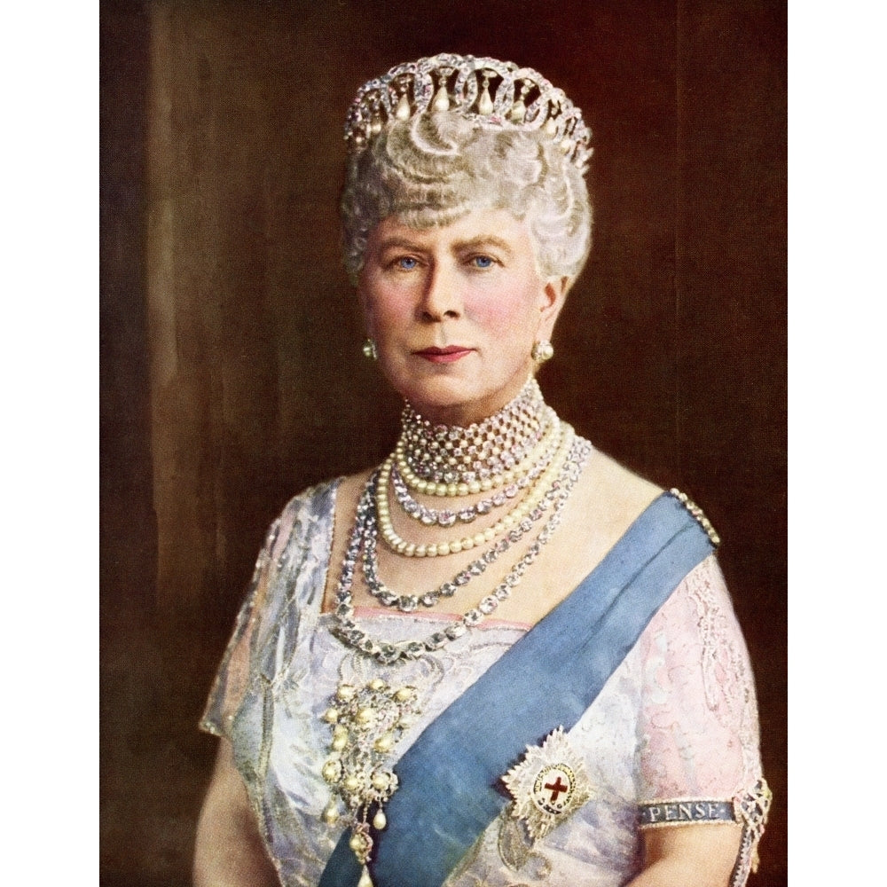 Queen Mary Consort Of King George V Mary Of Teck Victoria Mary Augusta Louise Olga Pauline Claudine Agnes 1867 To 1953. Image 1