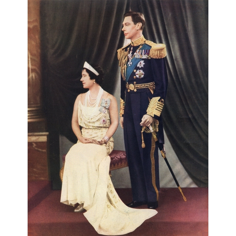 King George VI and Queen Elizabeth. George VI Albert Frederick Arthur George 1895 to 1952. King of the United Kingdom Image 1