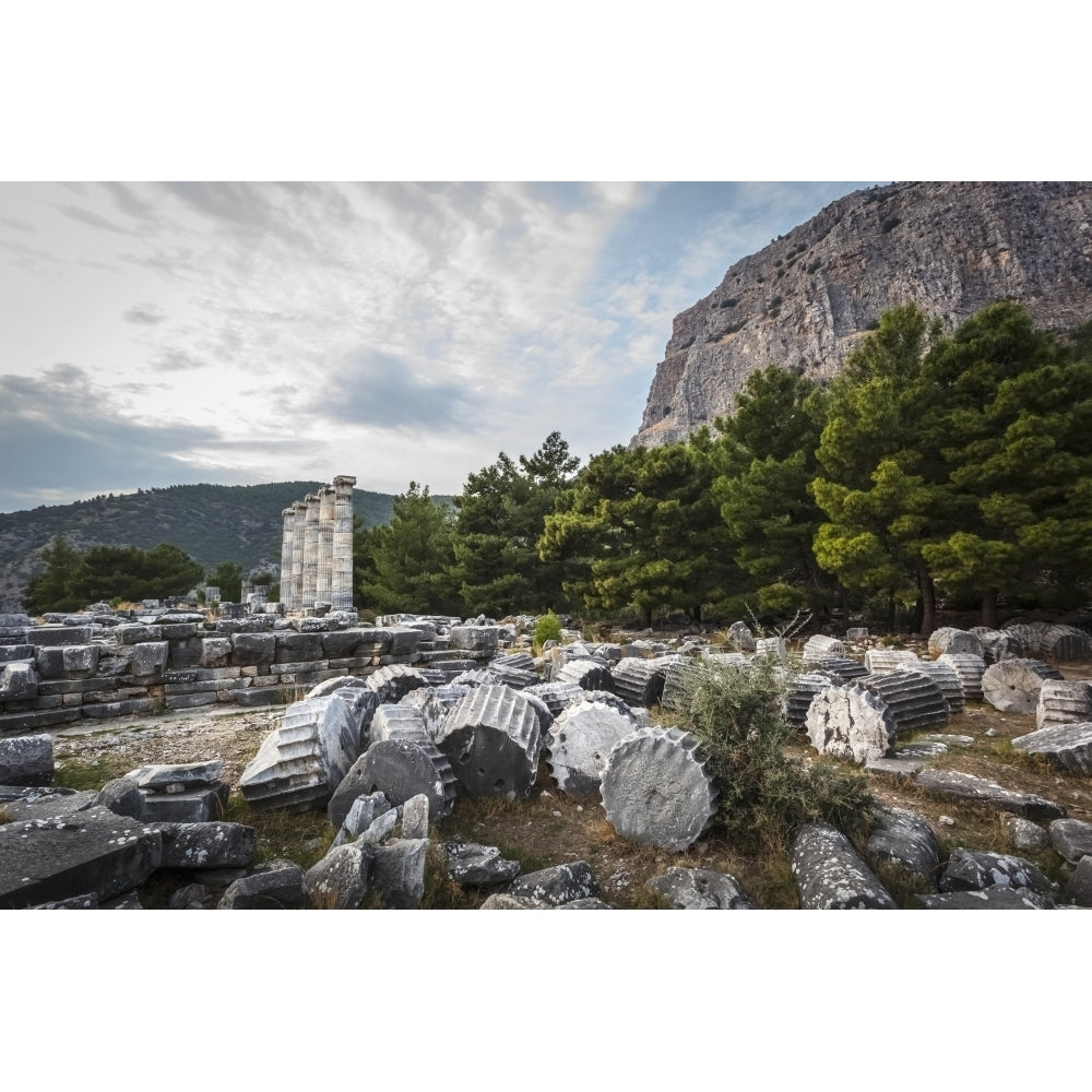 Ruins of the Sanctuary of Athena; Priene Turkey Poster Print Image 1