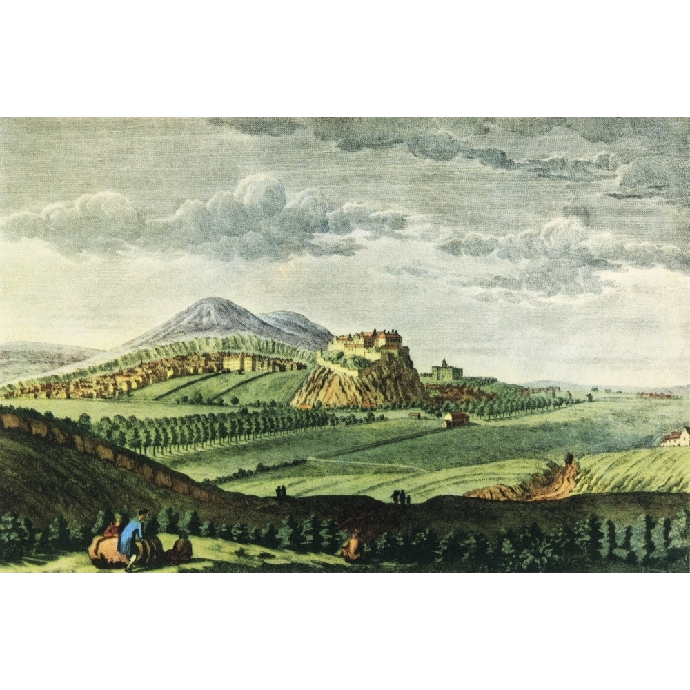 View Of Edinburgh Scotland Seen From The West C. 1750. After The Engraving By Paul Sandby. From Impressions Of English Image 1