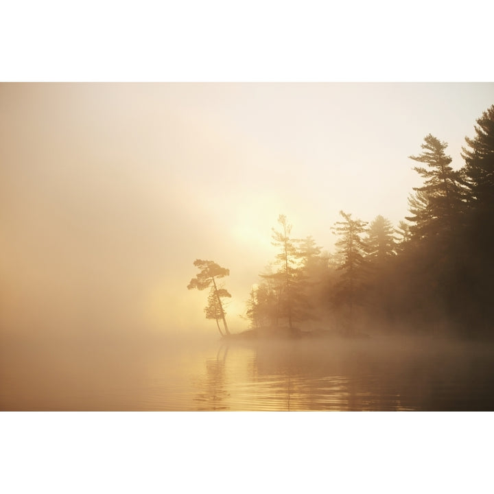 Sunrise on the Severn River at the mouth of Wood Bay; Ontario Canada Poster Print Image 1