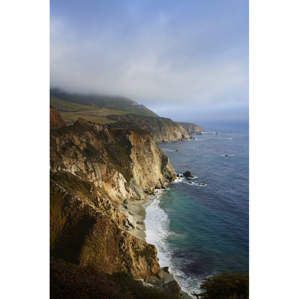 California coastline along state route 1 and the pacific ocean; California United States of America Print Image 1