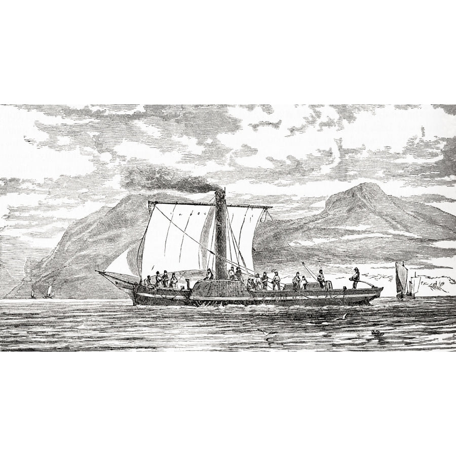 The Paddlesteamer "comet" Built By Henry Bell In 1812. From The Century Edition Of Cassells History Of England Published Image 1