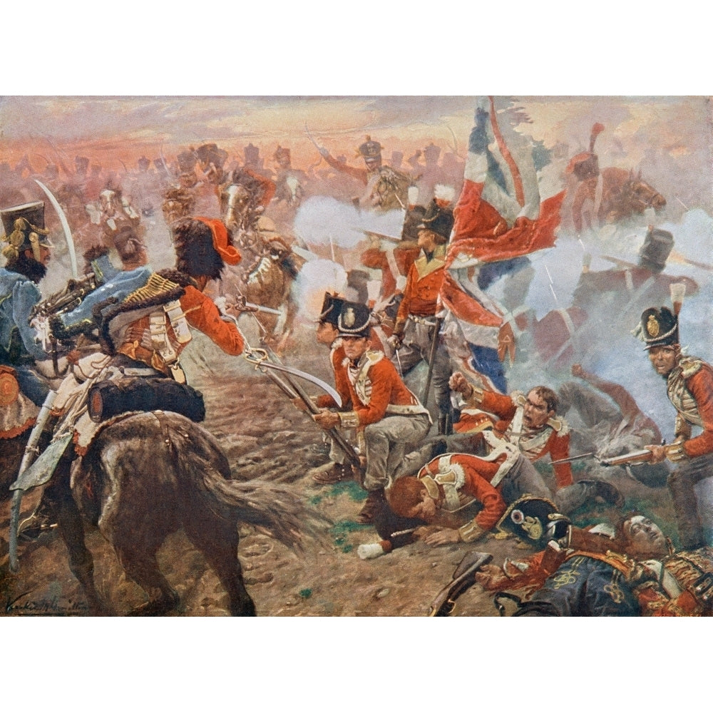 The Battle Of Quatre Bras Belgium 16 June 1815. From The Century Edition Of Cassells History Of England Published C. Image 1