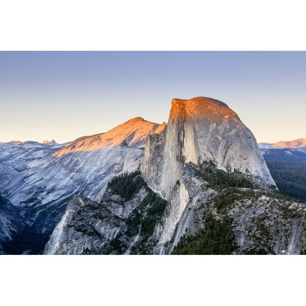 Half Dome at sunset from Glacier Point Yosemite National Park; California United States of America Poster Print by Yve Image 1