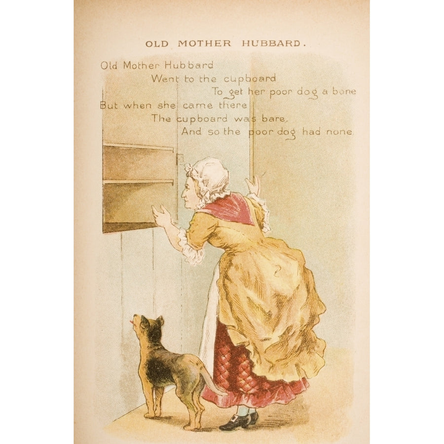 Old Mother Hubbard from Old Mother Gooses Rhymes and Tales Illustration by Constance Haslewood Published by Frederick Image 1