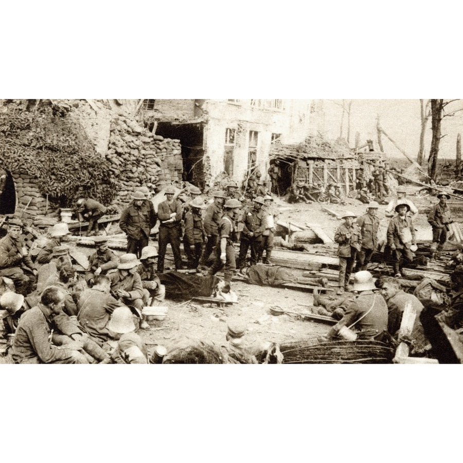 Field Dressing Station During The Third Battle Of Ypres In 1917. From The Magazine Twenty Years After The Battlefields Image 1