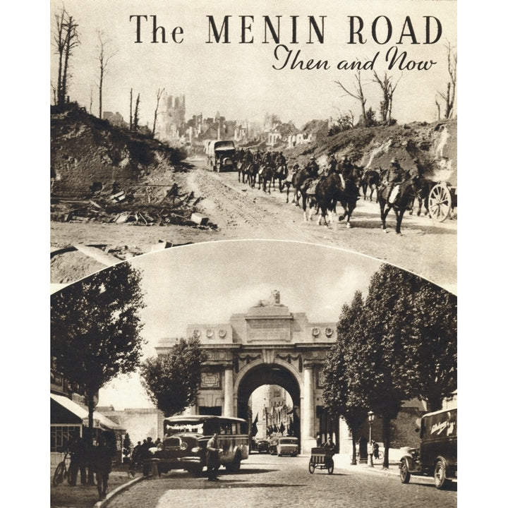 The Menin Road Ypres Then and Now. From the magazine Twenty Years After The Battlefields of 1914-1918 Then and Now by S Image 2