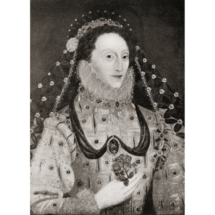 Elizabeth I 1533 to 1603. Queen of England and Ireland. From the book Elizabeth and Essex by Lytton Strachey publish Image 2