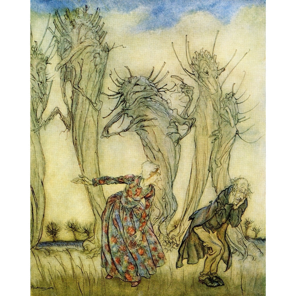 Mr and Mrs Vinegar. From the book English Fairy Tales retold by F.A. Steel with illustrations by Arthur Rackham publis Image 1