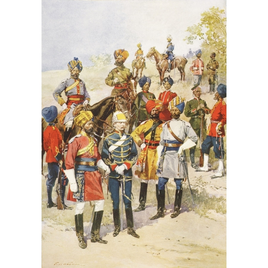 The Kings Own Regiments Of The Indian Army Who Came To The Coronation Of King George V 1910. From The Illustrated London Image 1