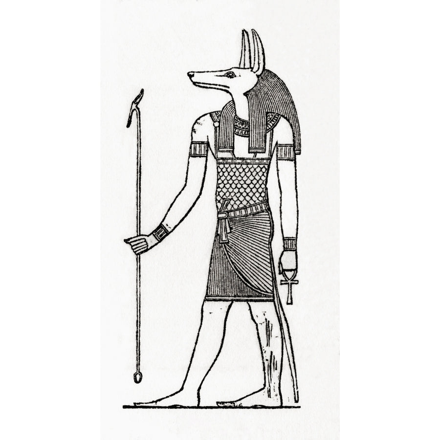 Anubis The Egyptian God Of Cemeteries And Embalming. From Meyers Lexicon Published 1924. by Ken Welsh / Design Pics Image 1