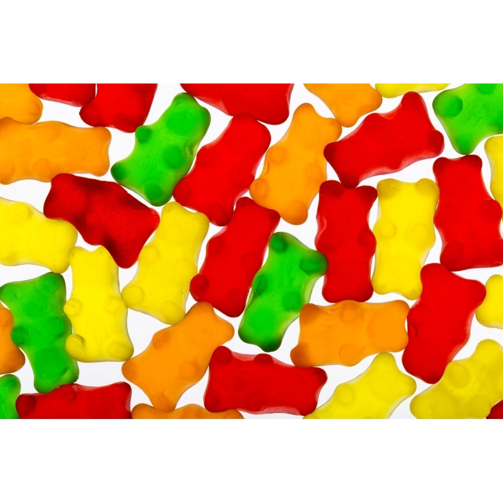 Colourful candied gummy bears backlit; Calgary Alberta Canada Poster Print by Michael Interisano / Design Pics Image 2