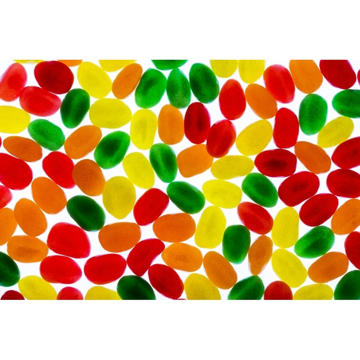 Colourful candied jelly beans backlit; Calgary Alberta Canada Poster Print by Michael Interisano / Design Pics Image 2