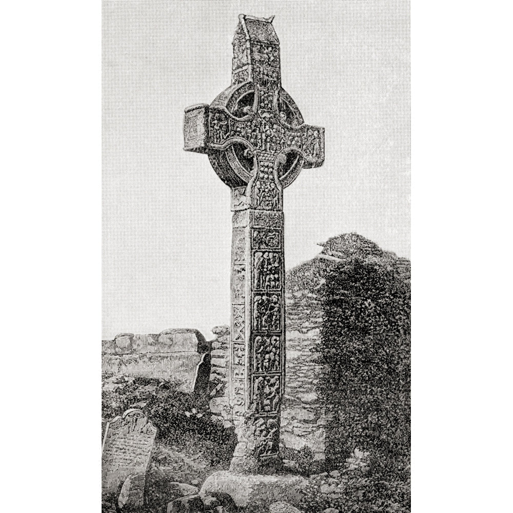 The Great Cross aka Muiredachs High Cross Monasterboice County Louth Ireland. From Hutchinsons History of the Nations Image 1