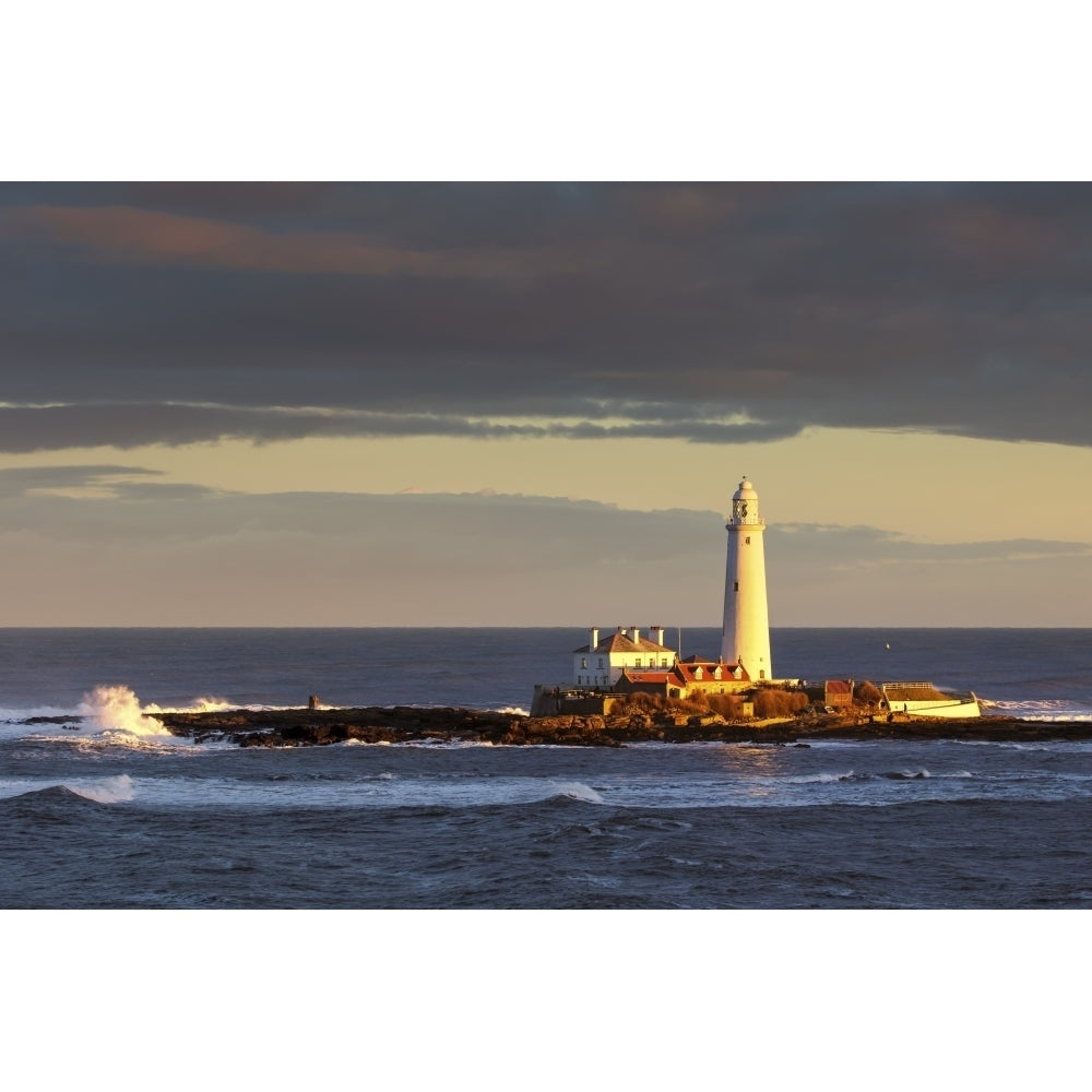 St. Marys Lighthouse on St. Marys Island Whitley Bay Whitley Bay Tyne and Wear England by Roger Coan / Design Pics Image 1