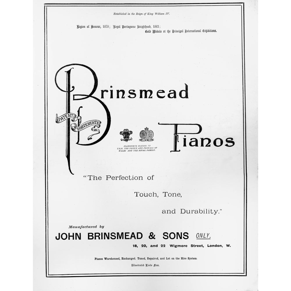 The Graphic Newspaper/Magazine June 1st 1897 Queens Victorias Diamond Jubilee. Advertisement for Brinsmead Pianos by Image 1