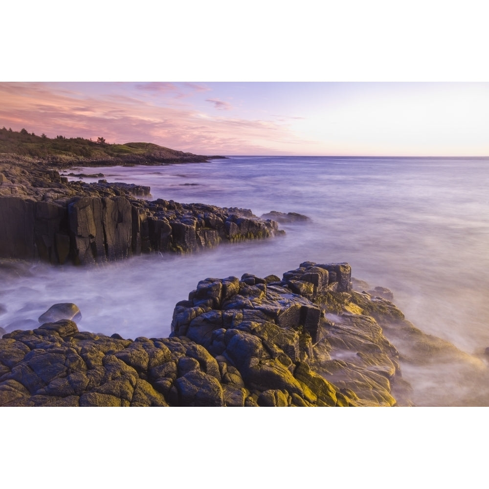 Basalt rock cliffs Dartmouth Point Bay of Fundy; Long Island Nova Scotia Canada by Dave Reede / Design Pics Image 1