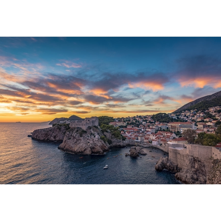 View of Fort Lovrjenac at sunset; Dubrovnik Dubrovnik-Neretva County Croatia by Dosfotos / Design Pics Image 1