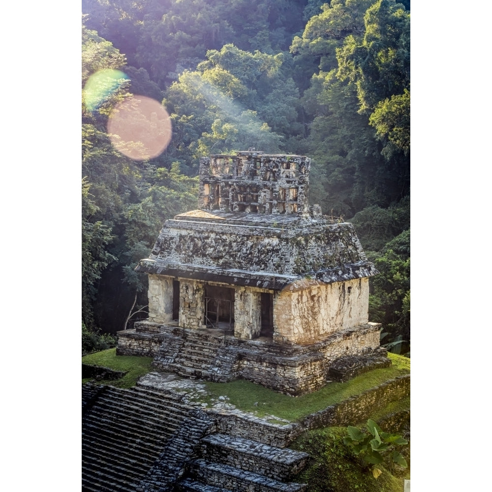 Temple of the Sun ruins of the Maya city of Palenque; Chiapas Mexico Poster Print by Dosfotos 13550408 Image 1