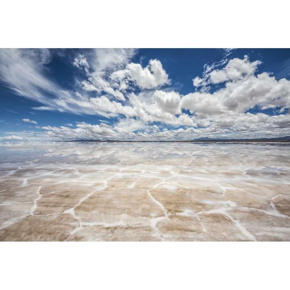 Salar de Uyuni the worlds largest salt flat during the wet season ; Potosi Department Bolivia Poster Print by Peter Image 1