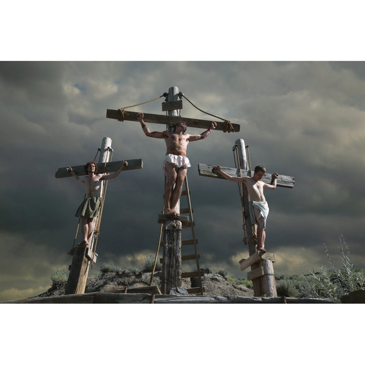 Jesus On The Cross With Two Others Poster Print by Don Hammond / Design Pics Image 2