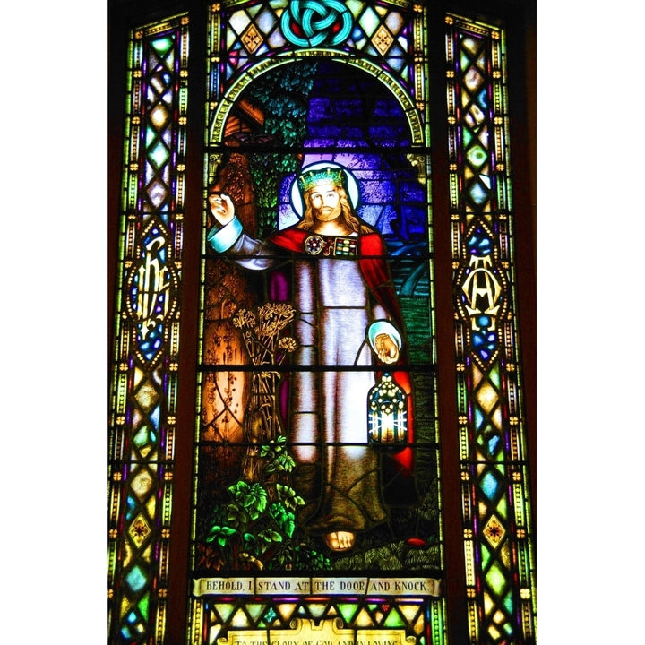 Stained Glass Window Of Christ Poster Print by Don Hammond / Design Pics Image 1