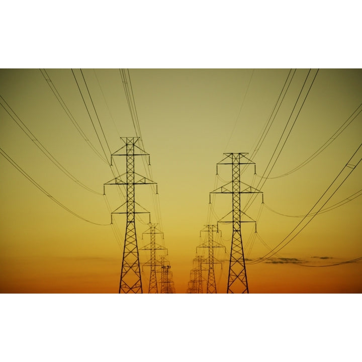 Electricity Pylons Poster Print Image 2