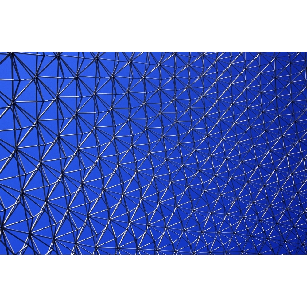 Metal Mesh Against A Blue Sky Poster Print Image 1