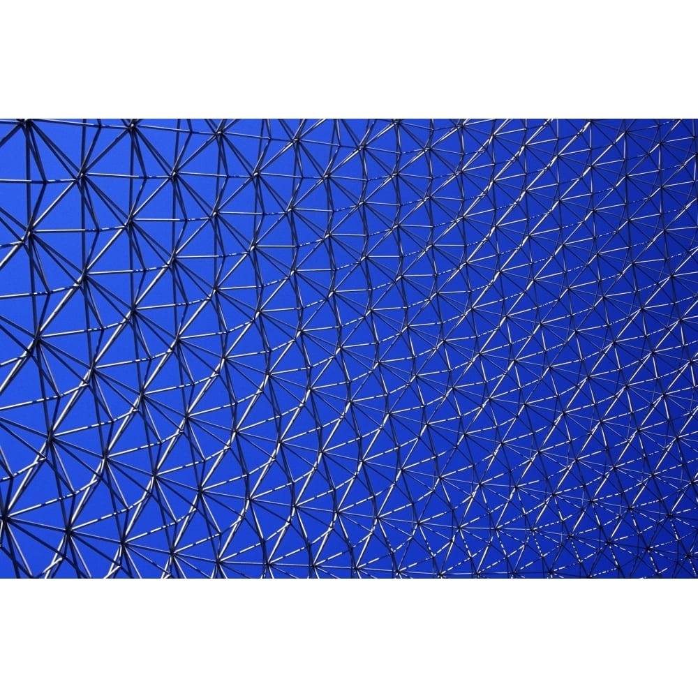 Metal Mesh Against A Blue Sky Poster Print Image 1