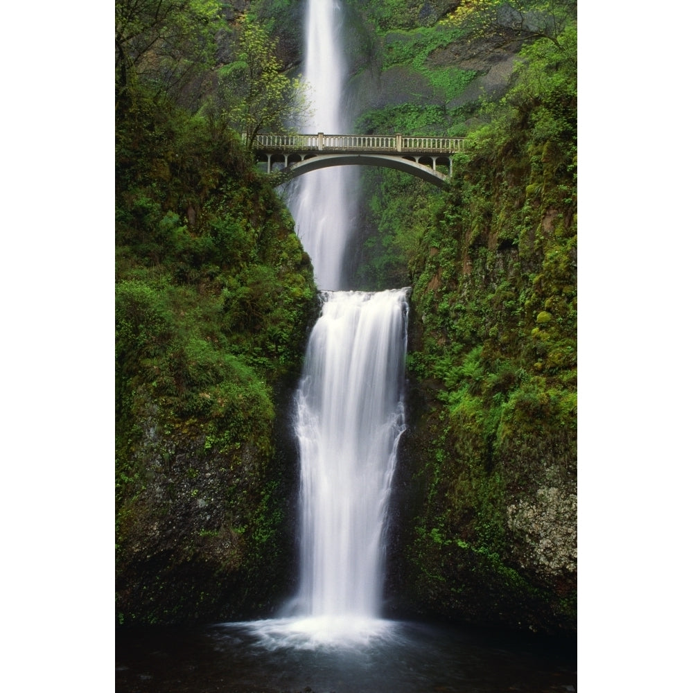 Multnomah Falls Oregon Usa Poster Print Image 1