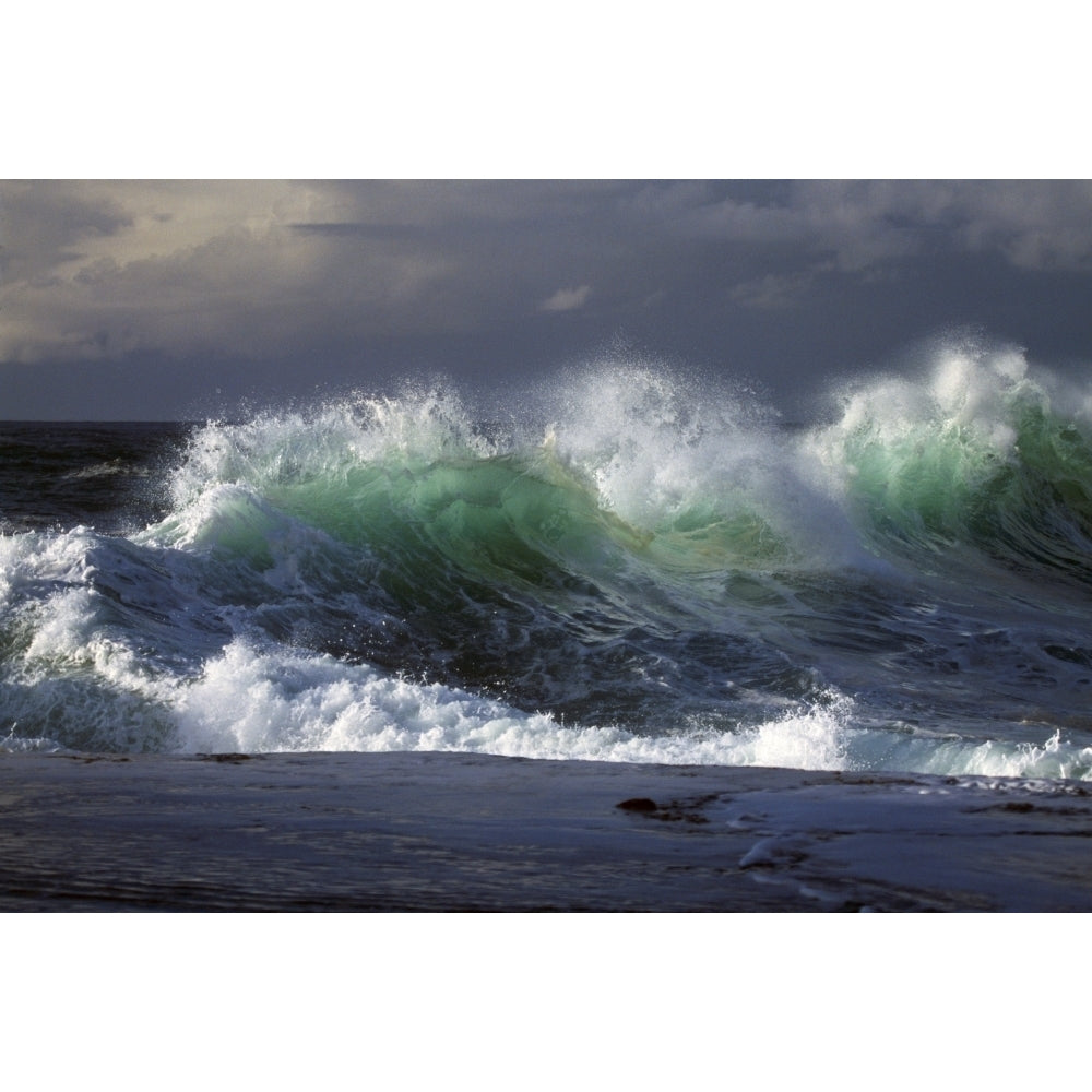 Waves Crashing On Cape Kiwanda Poster Print Image 1